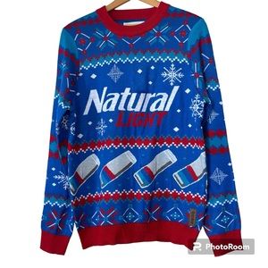 Tipsy Elves Natural Light ugly Christmas sweater. 100% acrylic. Men’s size M